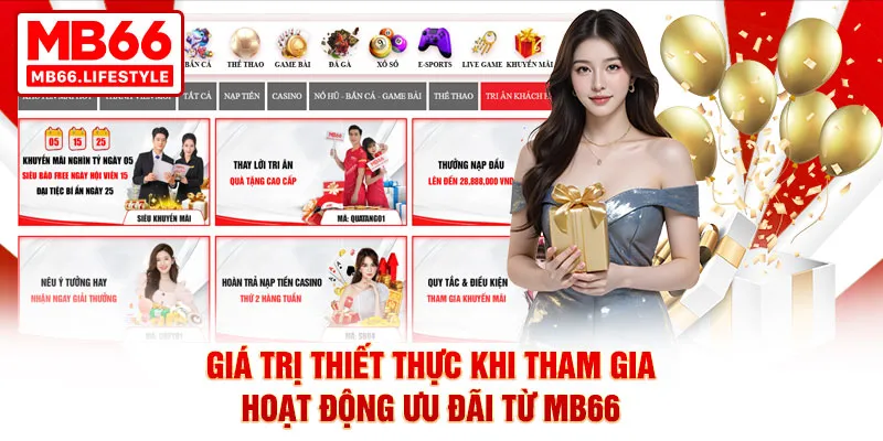 Giá trị thiết thực khi tham gia hoạt động ưu đãi từ MB66