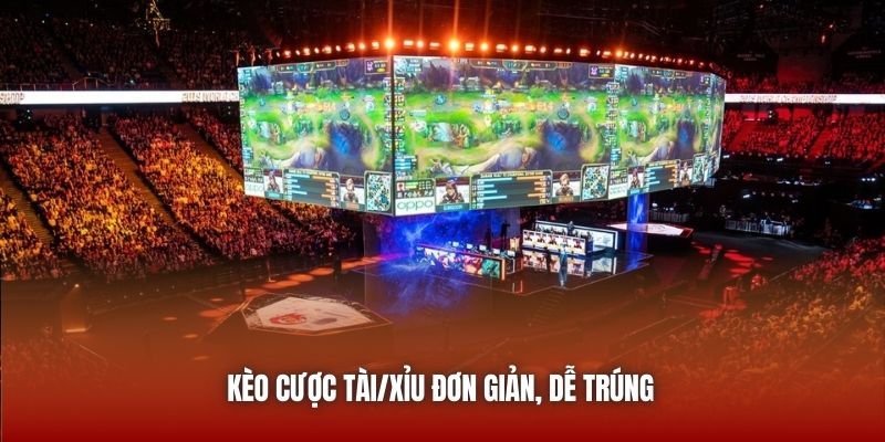 Kèo cược Tài/Xỉu đơn giản, dễ trúng
